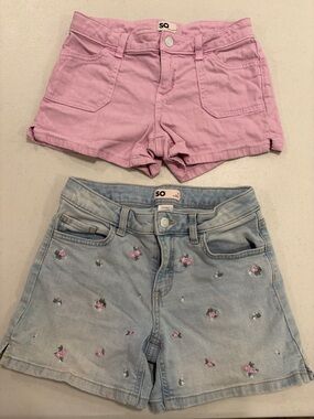 2 Pairs Girls Shorts